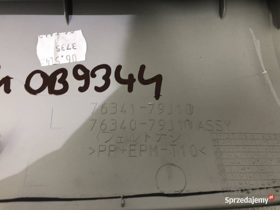 OSŁONA SŁUPKA PRAWY PRZÓD SUZUKI SX4 sprzedam