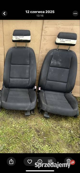 Fotel kierowcy pasażera Audi a4 b6 podgrzewane osobowe pomorskie