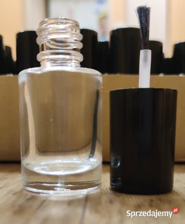 Butelka szklana z pędzelkiem lakierówka 5ml Pozostałe Czarnków