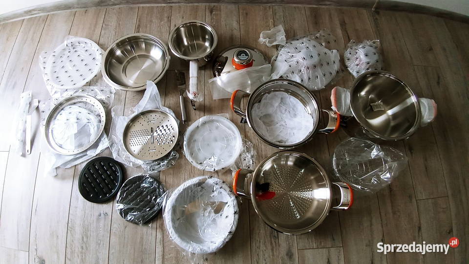 Zestaw super garnków firmy Luxique wielkopolskie Nowy Tomyśl