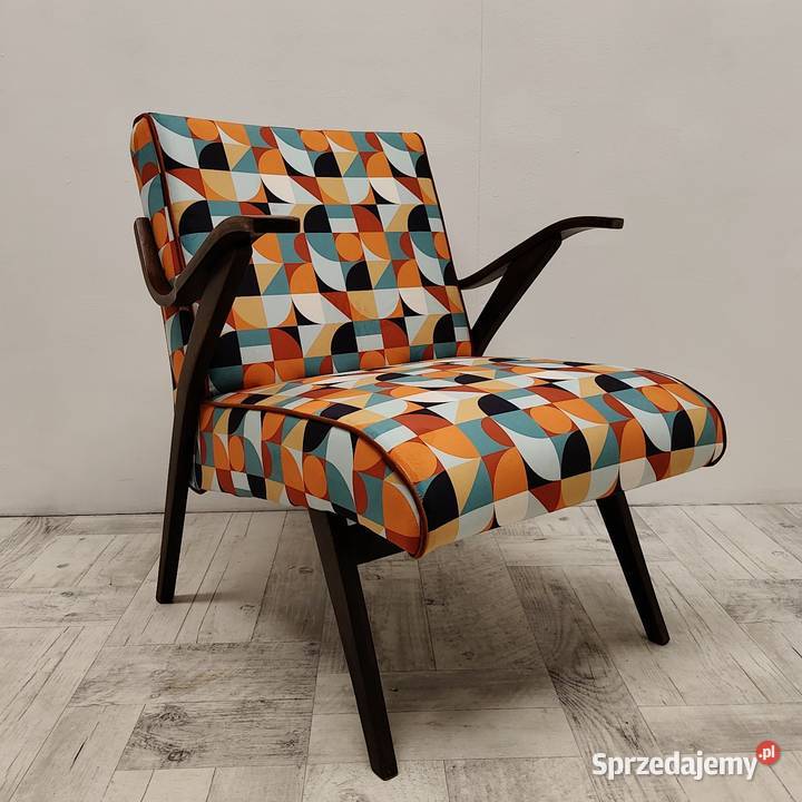 fotel PRL design Czechosłowacja lata 70te Radomsko