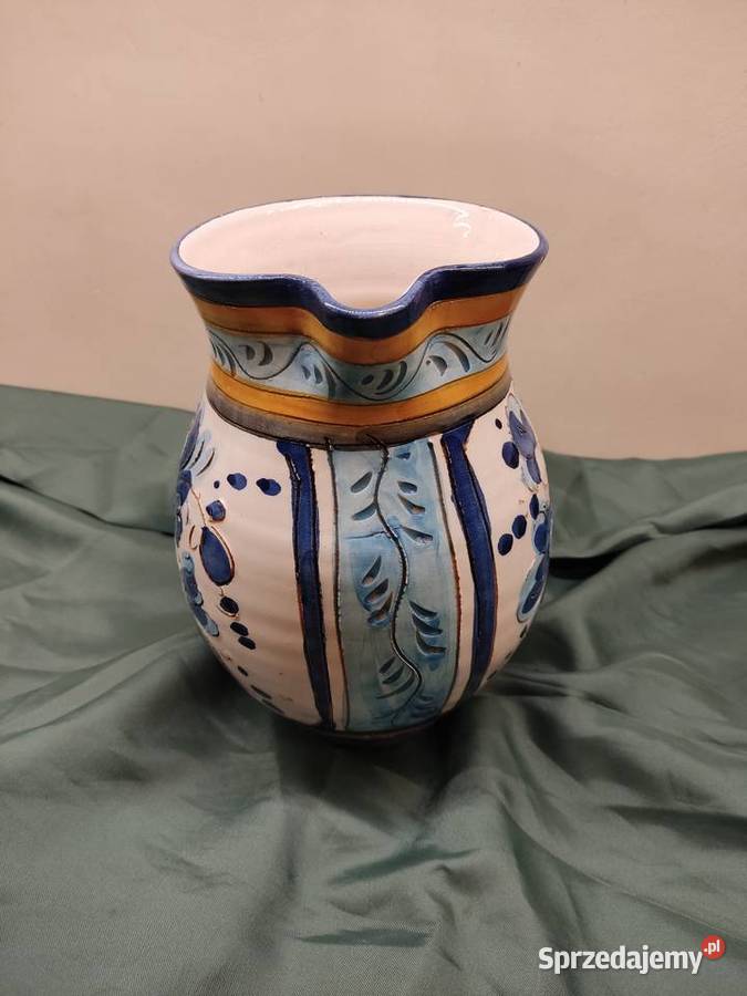 Dzbanek ceramiczny ręcznie malowany Głuchołazy sprzedam