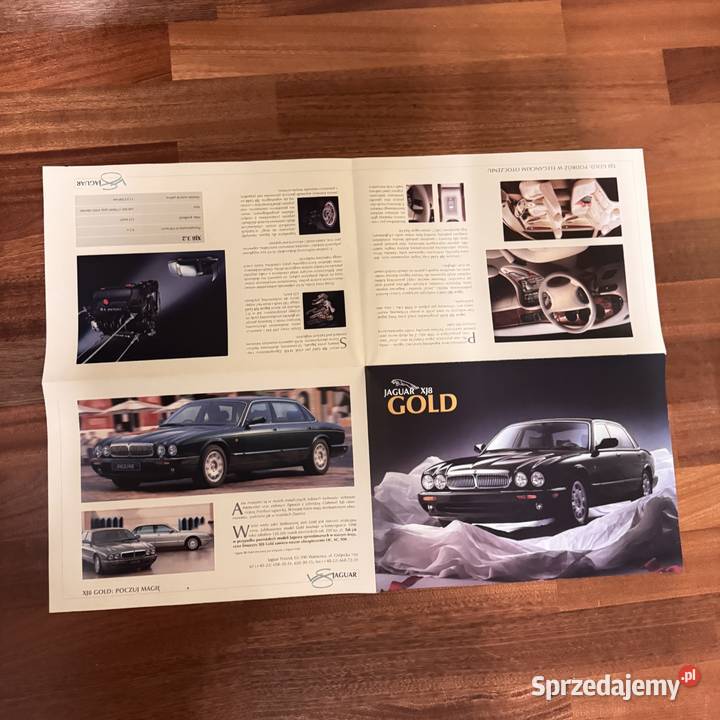 Plakat reklamowy Jaguar XJ8 Gold Warszawa