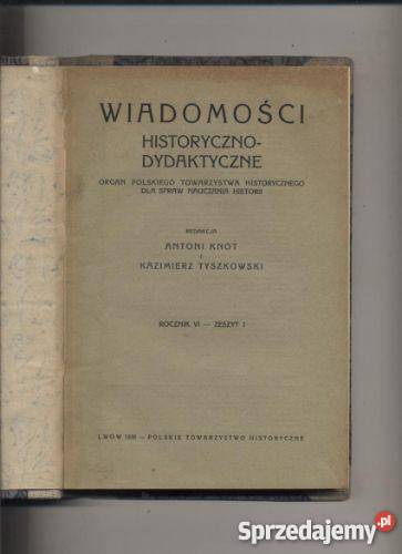 Wiadomości historyczno dydaktyczneRVI zeszyt 1 zachodniopomorskie Szczecin