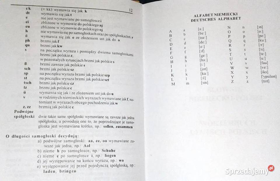 Słownik niemieckopolski polskoniemiecki A Chełm