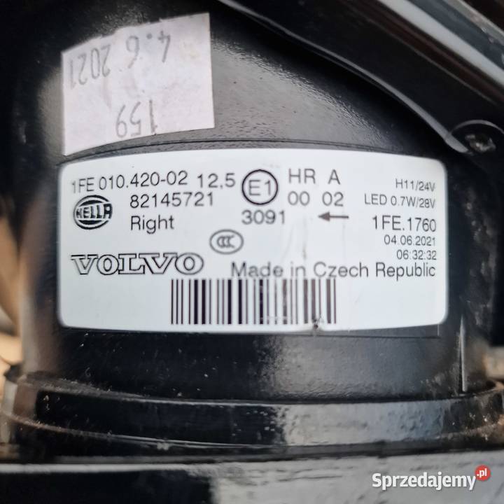 VOLVO FH4 FH5 HALOGEN PRAWY GÓRNY W DACH Trzciel