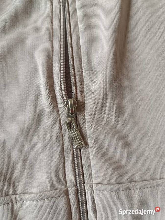 Bluza rozpinana bawełniana Lacoste beżowa M Odzież codzienna