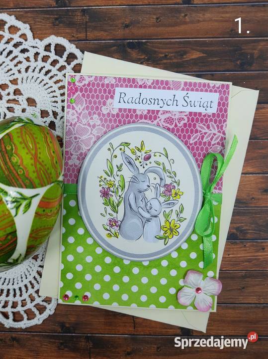 Kartki wielkanocne ręcznie robione Wielkanoc 1