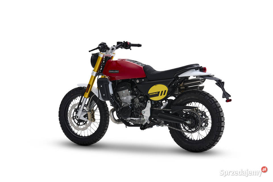 Motocykl Fantic Caballero 500 Scrambler czerwony