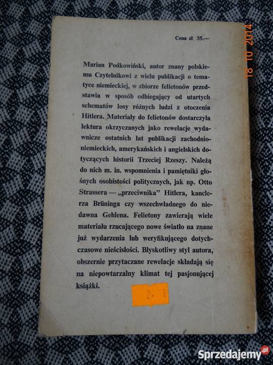 W kręgu Hitlera Marian Podkowiński Warszawa