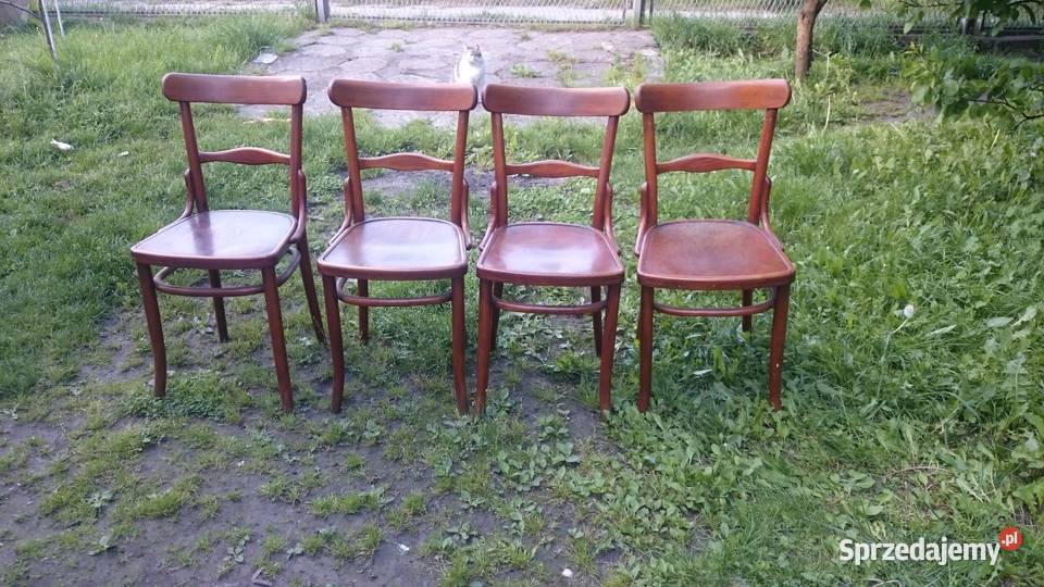 Rozkładany stół 4 krzesła drewniane śląskie Zawiercie