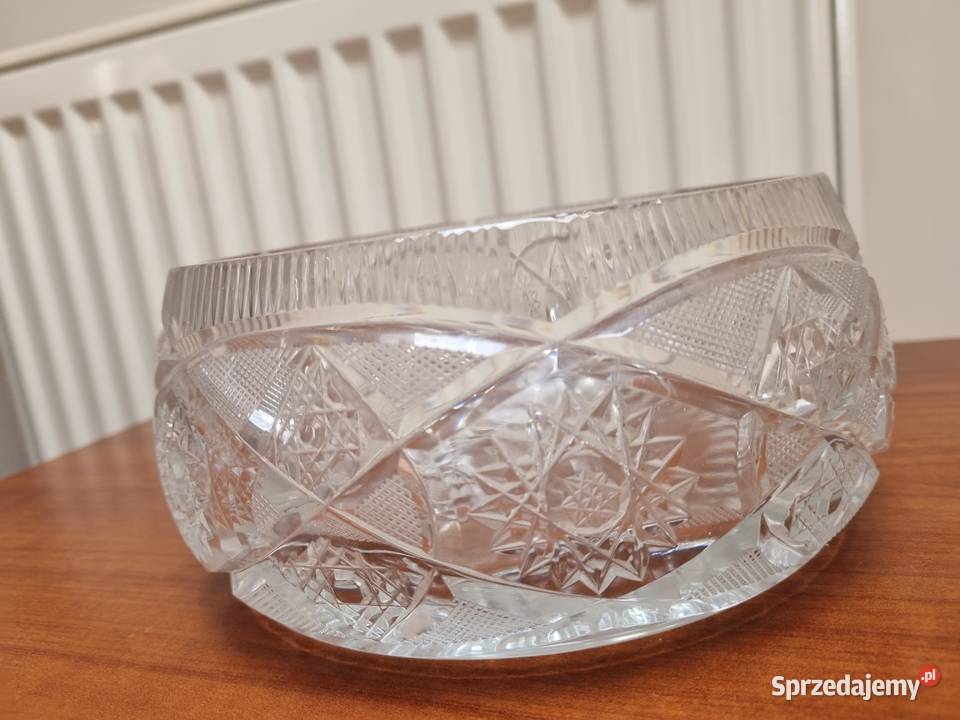 Kryształowa Misa salaterka PRL Lublin