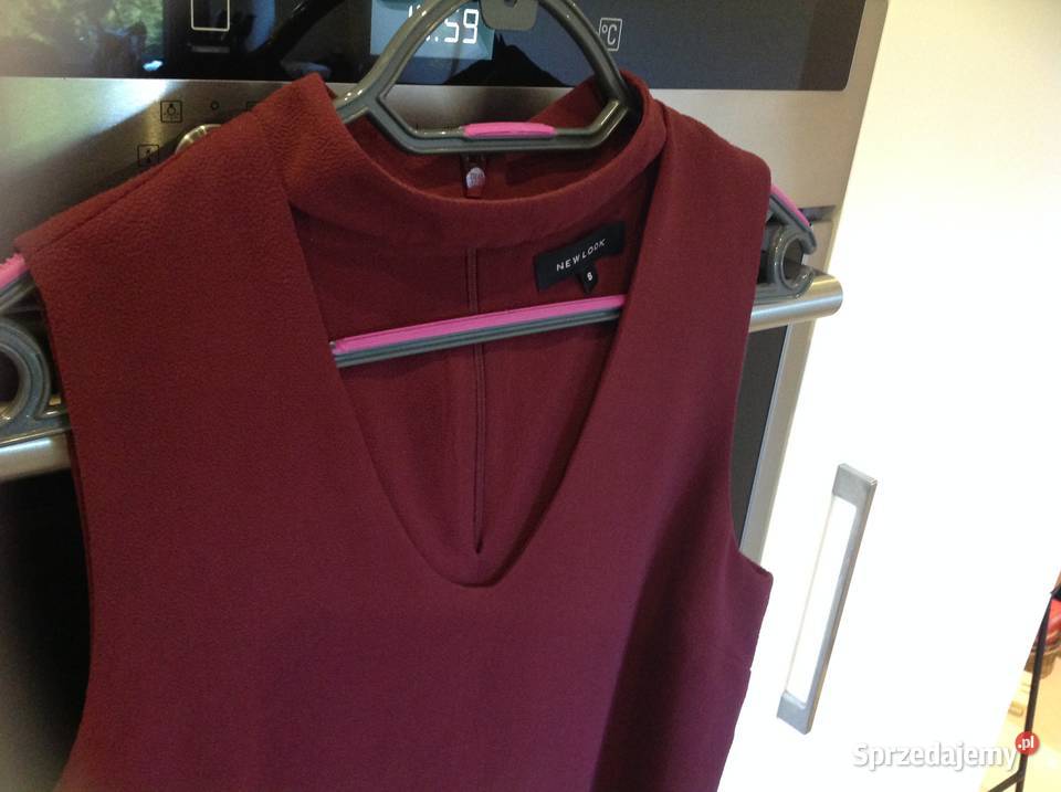 Bluzka Damska Look S bordowa bez rękawa Nowa Sól