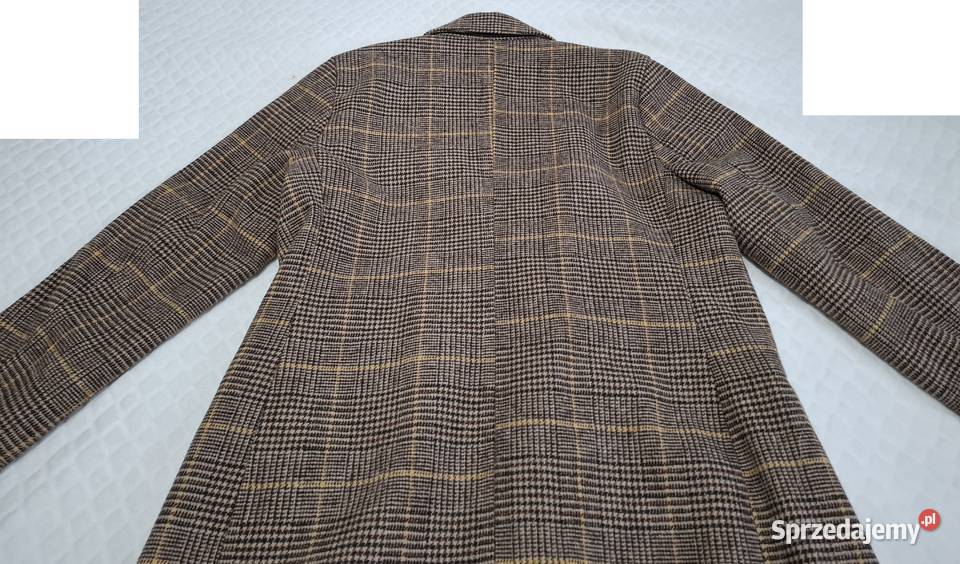 Płaszcz damski długi rękaw brązowy Sinsay XXL 44 brązowy/beżowy Czeladź