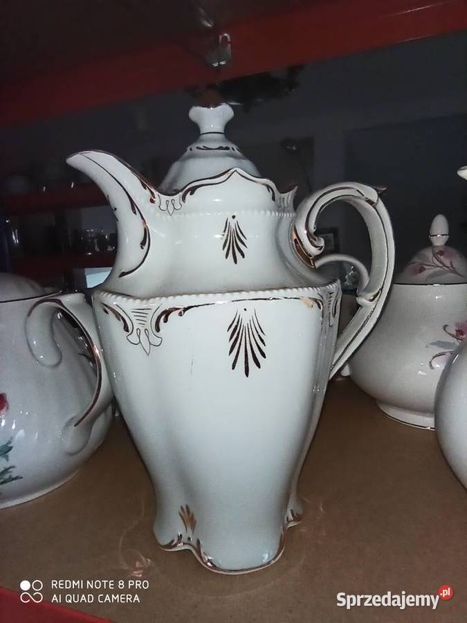 Dzbanek C T Do czekolady Sygnatura z lat 1909 Porcelana i szkło pomorskie