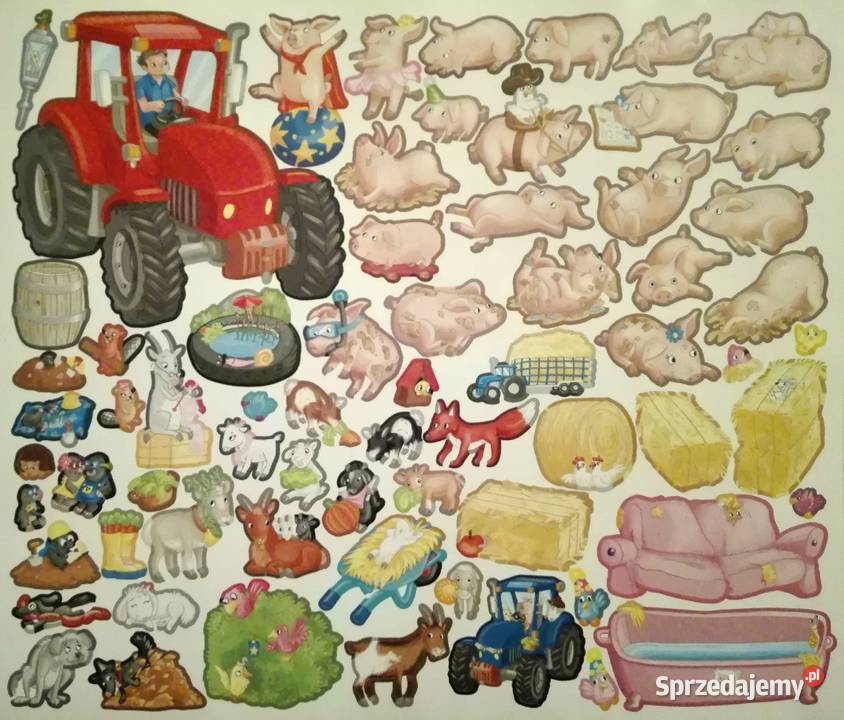 Książka Książeczka Naklejkami Naklejki Wieś