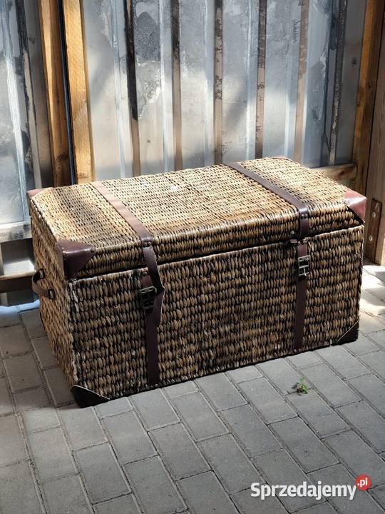 Naturalna Skrzynia z Trawy Morskiej Elegancki Poddębice