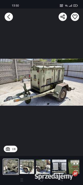 Agregat prądotwórczy wojskowy mobilny 35kW Deutz