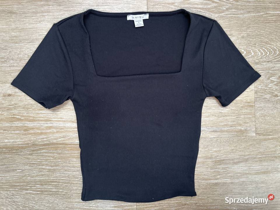 Top XS Czarny top krótka bluzka Wyszków