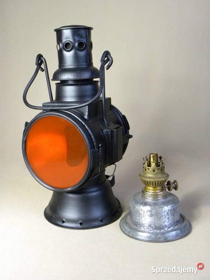 Stara lampa naftowa kolejowa semaforowa Antyki Legnica sprzedam
