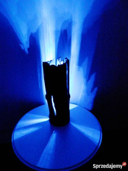 Lampa LED z starego drewna o unikatowej fakturze odcienie brązowego Szczecinek