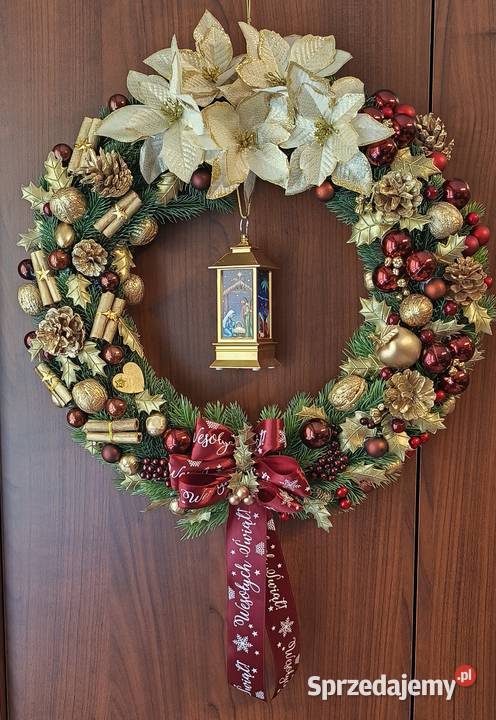 Wianek Bożonarodzeniowy wielokolorowy Łęgowo