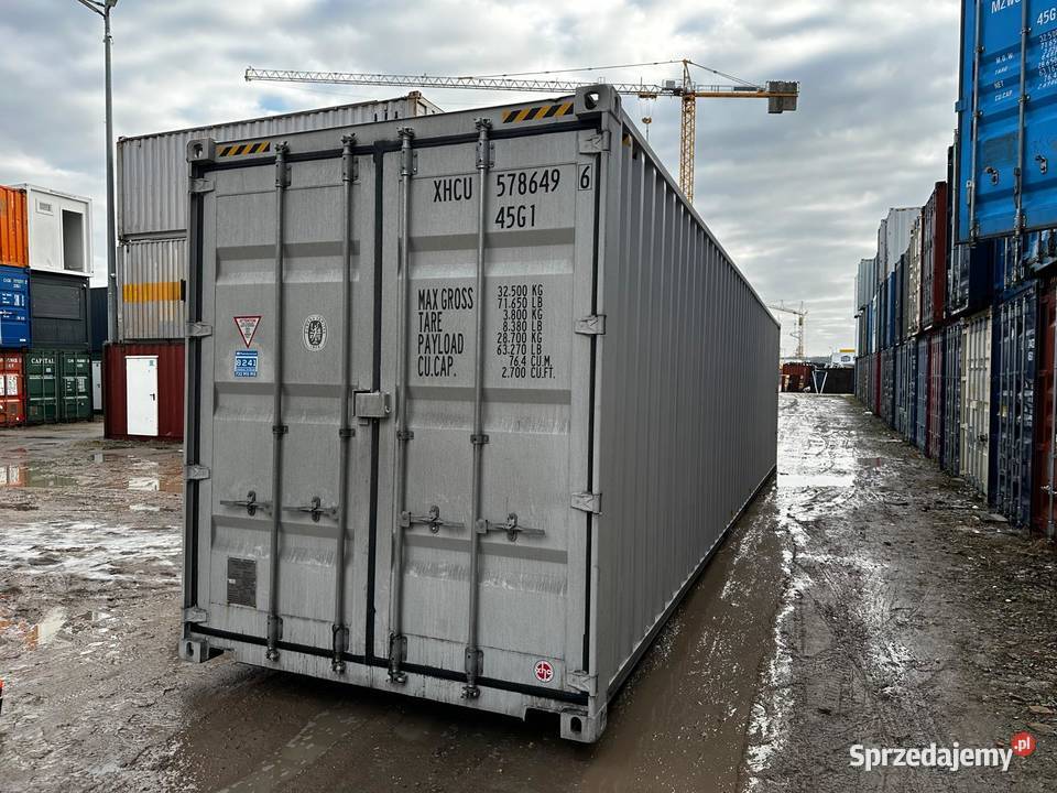 KONTENER MORSKI 40 HC ONE WAY NOWY Magazyn dolnośląskie Wrocław