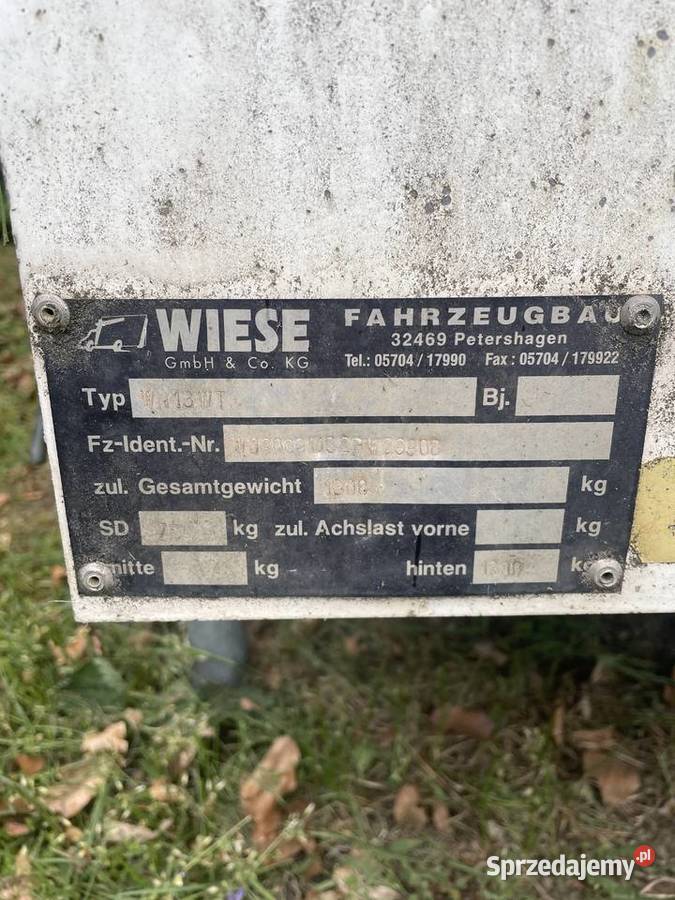 Przyczepa reklamowa Pozostałe Gorzyń sprzedam