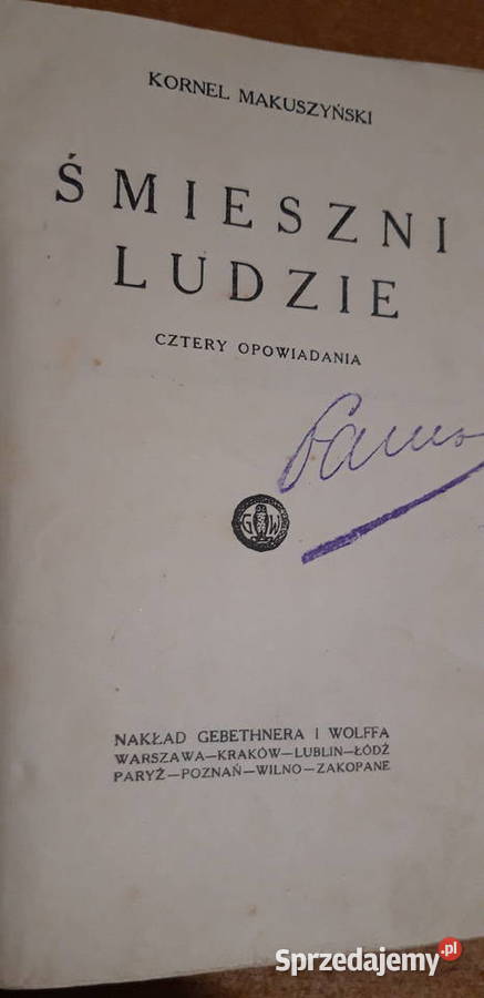 MAKUSZYŃSKI ŚMIESZNI LUDZIEWwa 1928 pierwodruk Iwno
