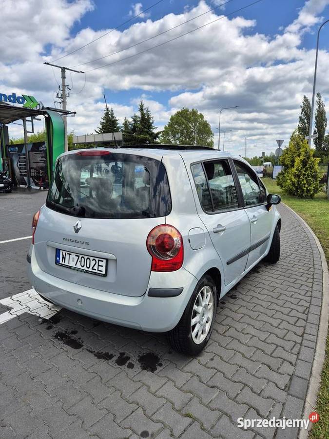Renault Modus 16 klima panorama tempomat nieuszkodzony Zgorzała