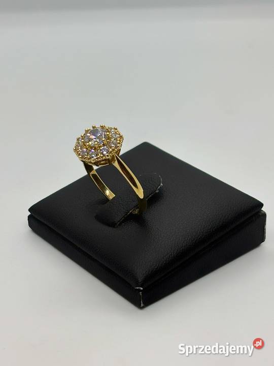 Nowy Złoty Pierścionek pr 585 395g Rozmiar 21 Pierścionki