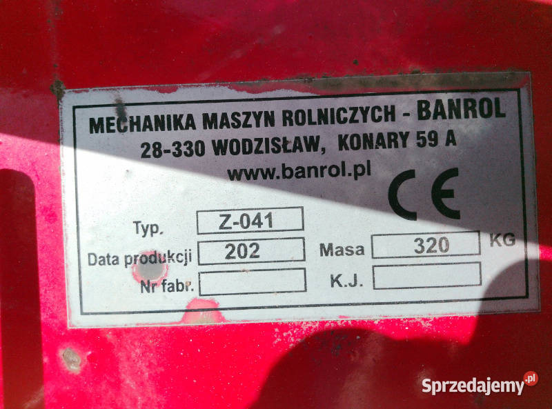 KOSIARKA ROTACYJNA 165m 165 Banrol fartuch Z041 mazowieckie