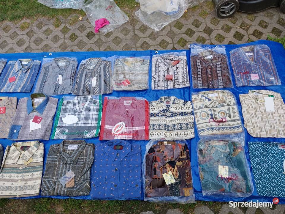 Koszule męskie długi i krótki rękaw 250sztuk Białystok sprzedam