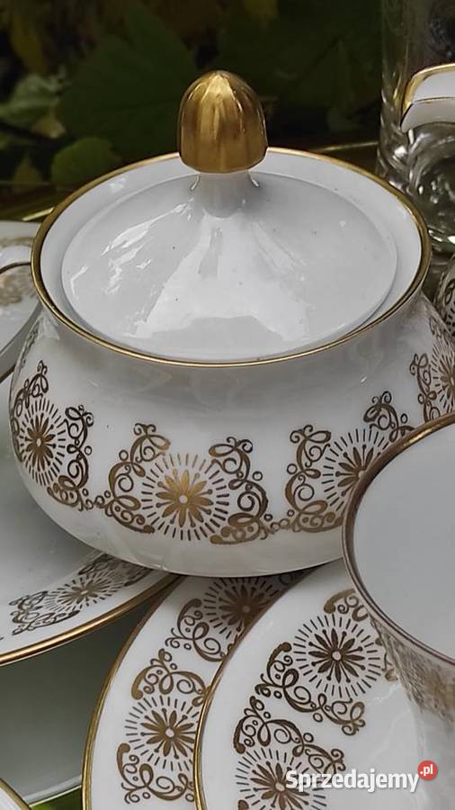 WEIMAR PORZELLAN PRZEPIĘKNY SERWIS NA 6 OSÓB Pabianice