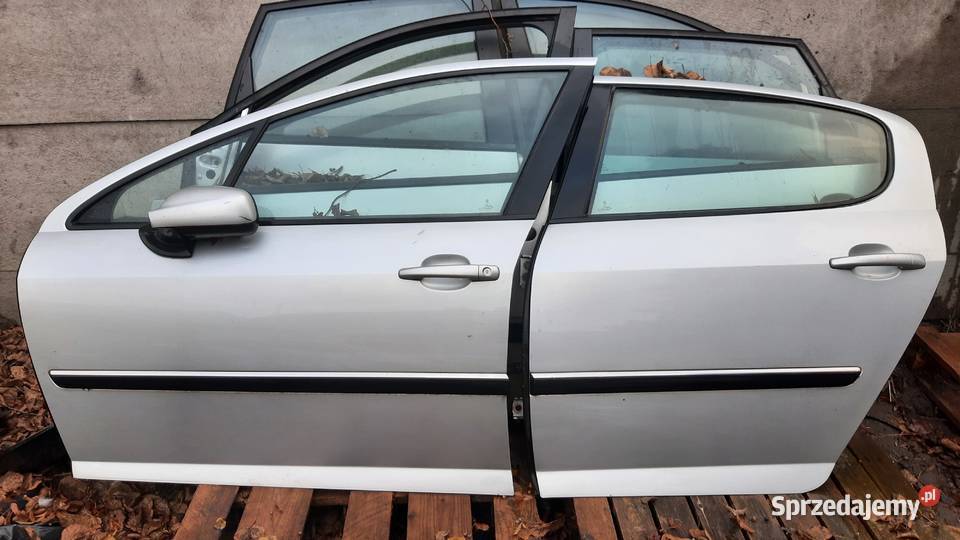 drzwi prawe lewe przednie tylne Peugeot 407 lak Dębno sprzedam