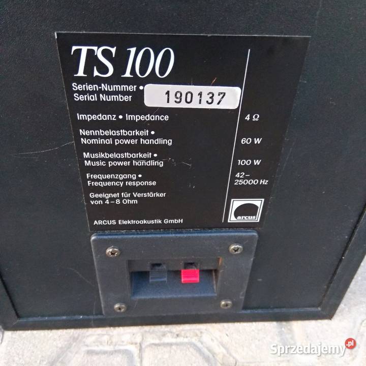 Arcus TS100 Kolumny głośnikowe 3 drożne Vifa dolnośląskie Świebodzice