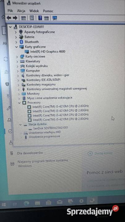 Fujitsu e744 i5 8gb 256ssd 14 mat wifi usb 30 Dodatkowe wyjście VGA