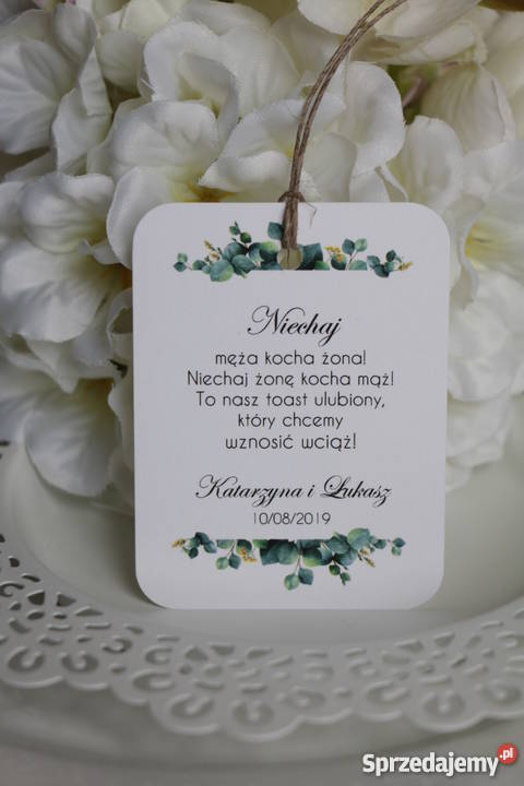 Zaproszenia ślubne z eukaliptusem A028 KSP