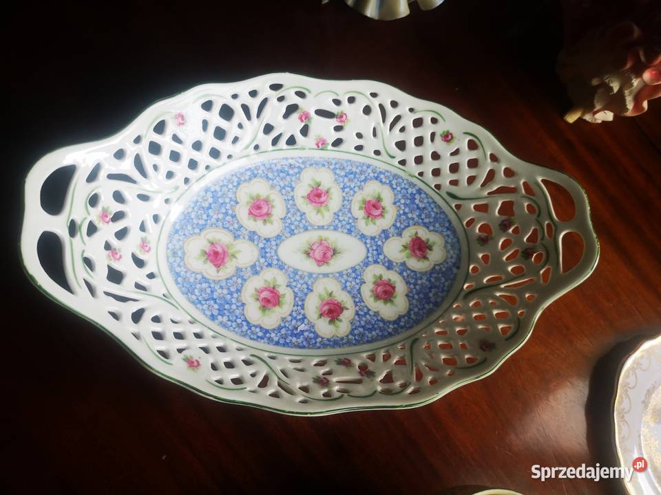 Ażurowa patera owalna Schumann pomorskie Gdańsk