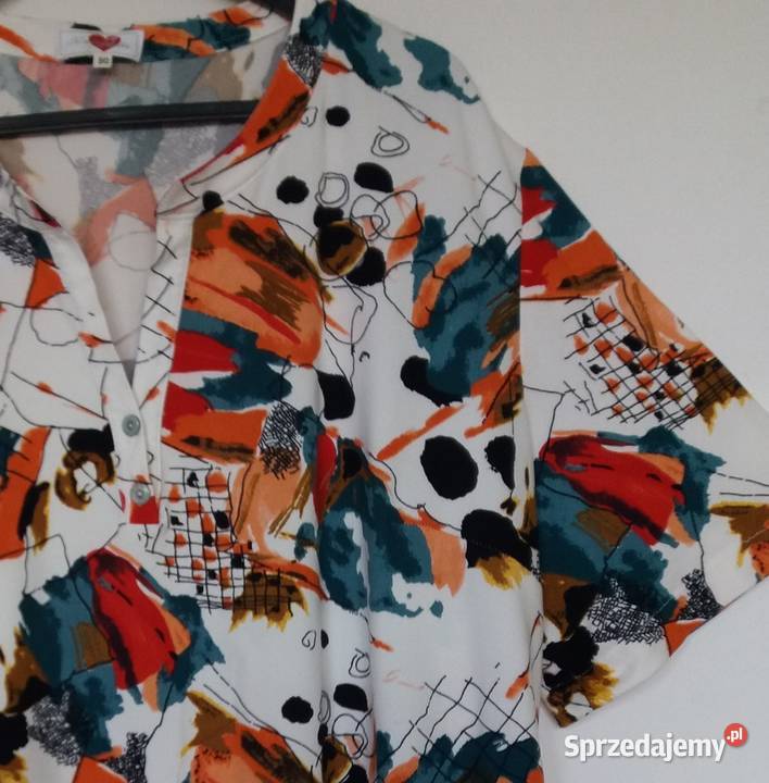 XXXL5658 przemiła nienoszona bluzka Karin Hertz Rozmiar 56 Gliwice