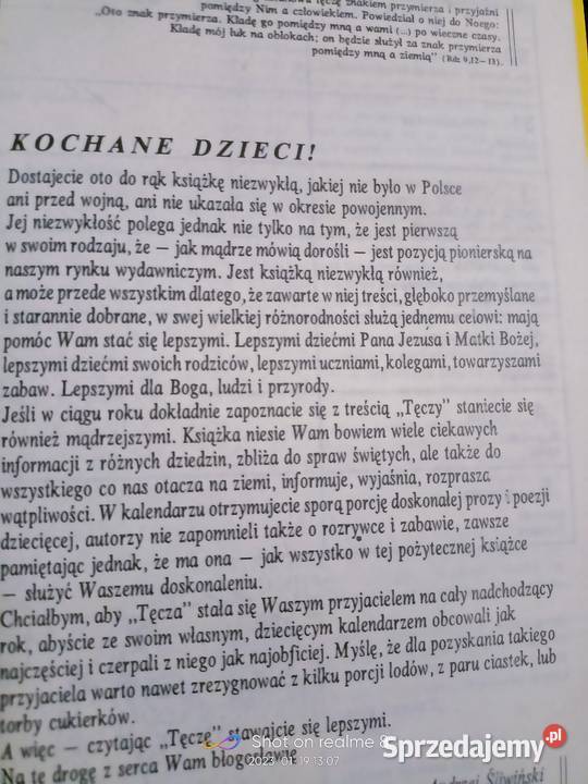 Kalendarz katolicki Tęcza księgarnia Praga mazowieckie
