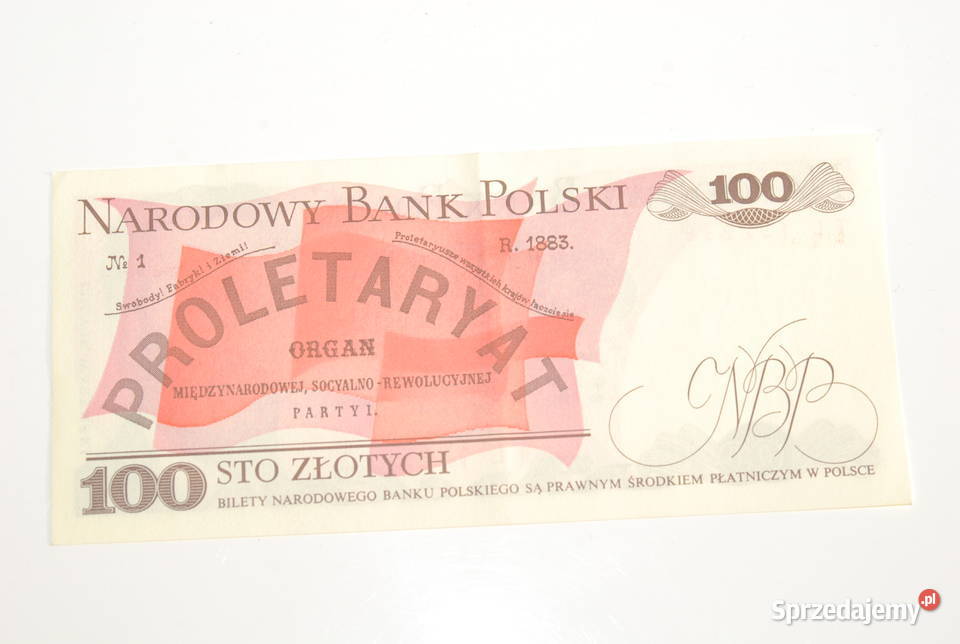Stary banknot 100 złotych Waryński 1988 antyk Pozostałe Cieszyn