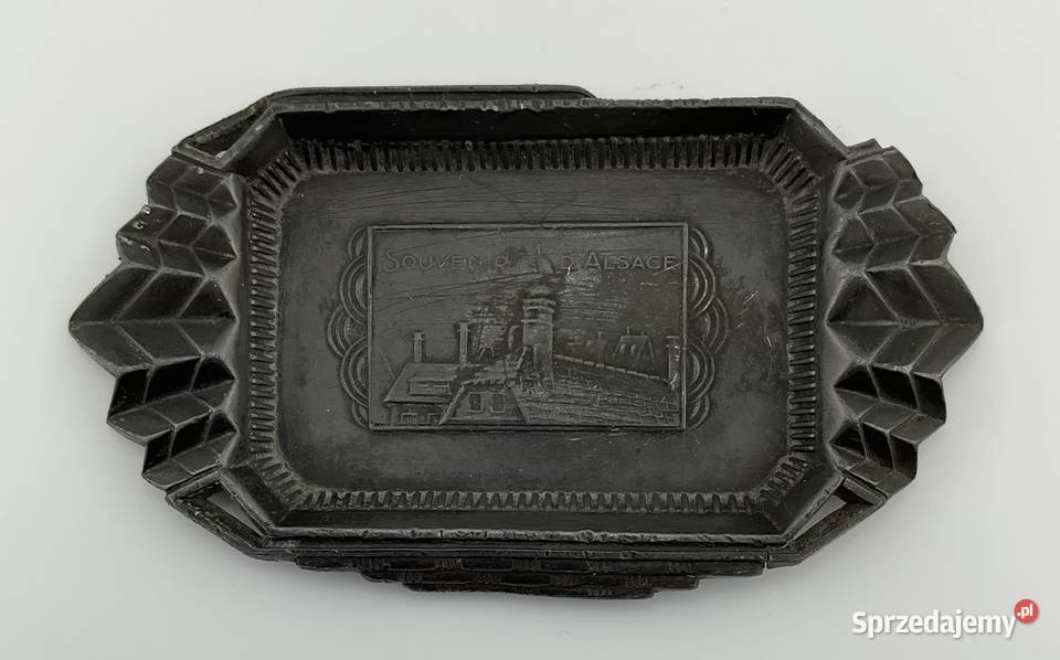 Popielniczka paterka Art Deco Francja SOUVENIR Kraków
