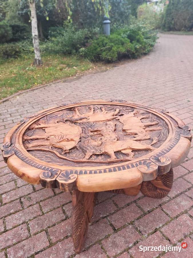 Stół Ława z Afryki oryginalny 100cm pomorskie Lębork