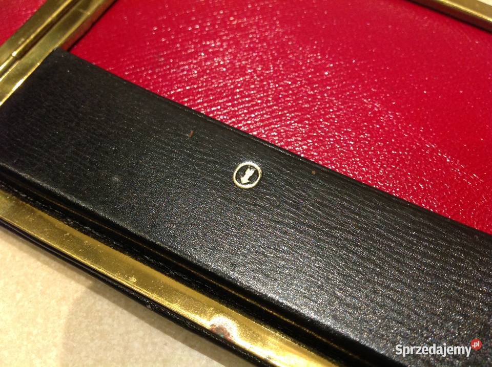Stary Luksusowy Wizytownik Skórzany Skóra lubuskie Nowa Sól