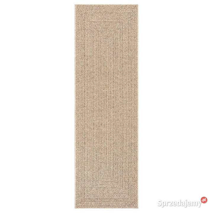 Dywan ZIZUR 80x250 stylizowany na jutowy