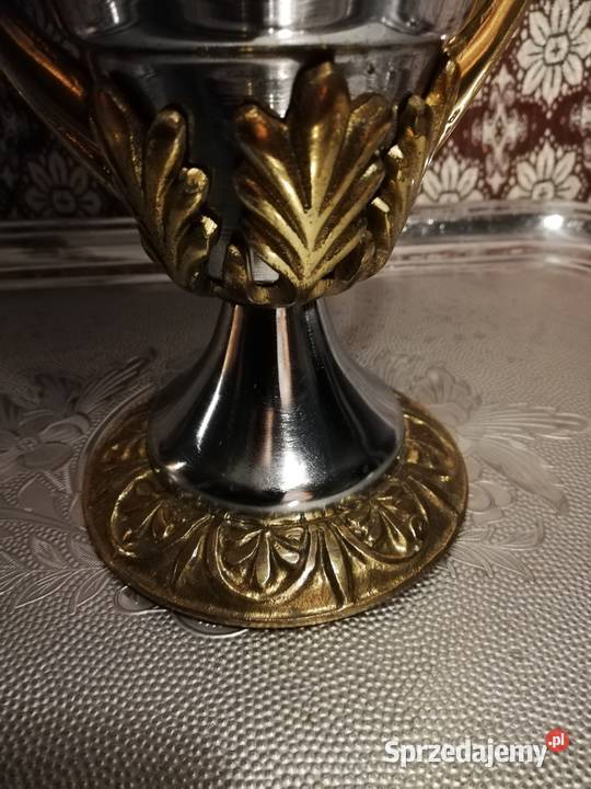 Puchar z okuciem mosiężnym PRL lubelskie Lublin