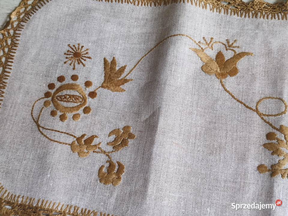 Serwetki haftowane rekodzielo Częstochowa sprzedam