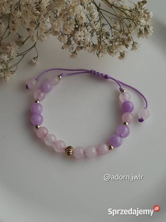 Bransoletka Szczęścia Kamienie naturalne Ametyst Barlinek