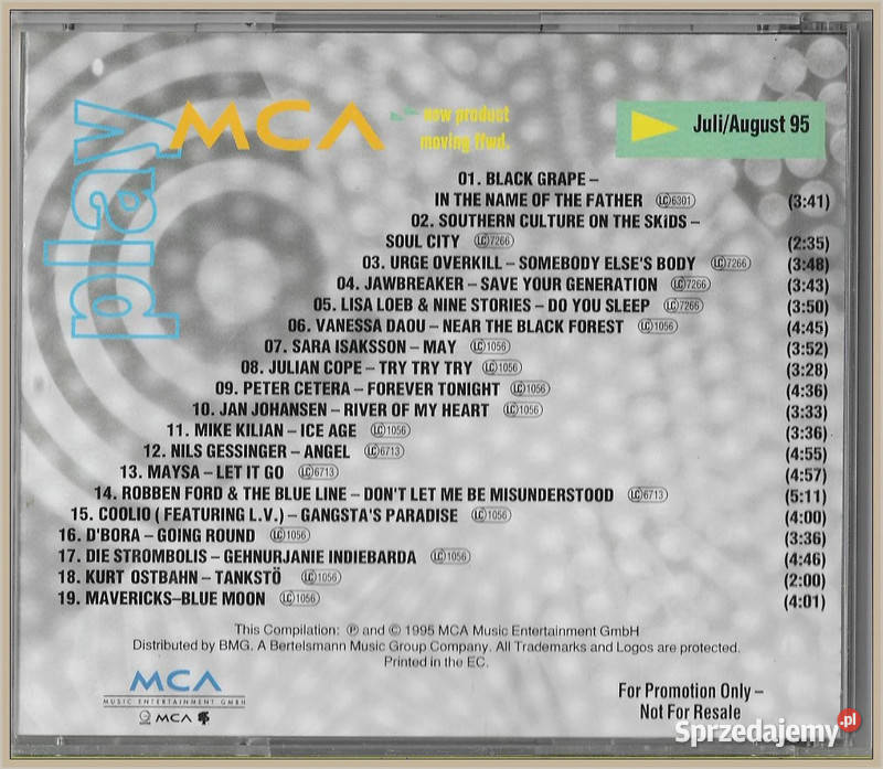 Play MCA JuliAugust 95 Ausgabe 495 Album CD Krynica-Zdrój